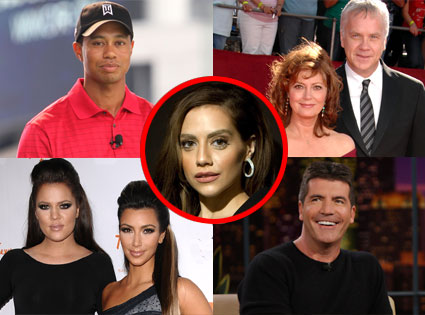 Tiger Woods, Susan Sarandon, Tim Robbins, Kim Kardashian, Khloe Kardashian, Simon Cowell Tiger Woods, Susan Sarandon, Tim Robbins, Kim Kardashian, Khloe Kardashian, Simon Cowell